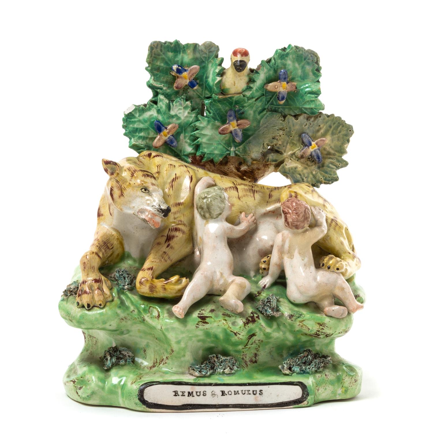 A Staffordshire Figural Group Height 8 inches. — EARLY 19TH CENTURY