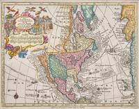 [Maps & Atlases] Lotter, Tobias Conrad. Nov Orbis sive America Septentrionalis divisa per sua Regna Provinc: et Insul: Cura et Opera