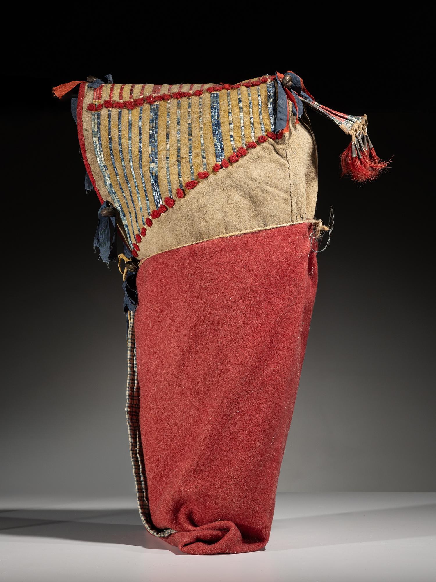 Cheyenne Quilled Buffalo Hide Cradle