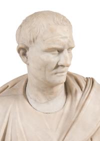 A Grand Tour Carved Marble Bust of a Julio-Claudian Emperor