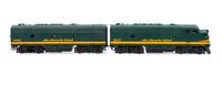 A Polychrome Resin HO-Gauge Northern Railway-Main Street of the North West Two-Car Diesel Locomotive