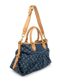 Louis Vuitton Monogram Blue Denim Neo Cabby MM Handbag, 2007