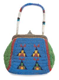 Sioux Beaded Hide Purse