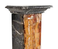An Associated Pair of Italian Specimen Marble Pedestals