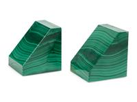 A Pair of Malachite Bookends