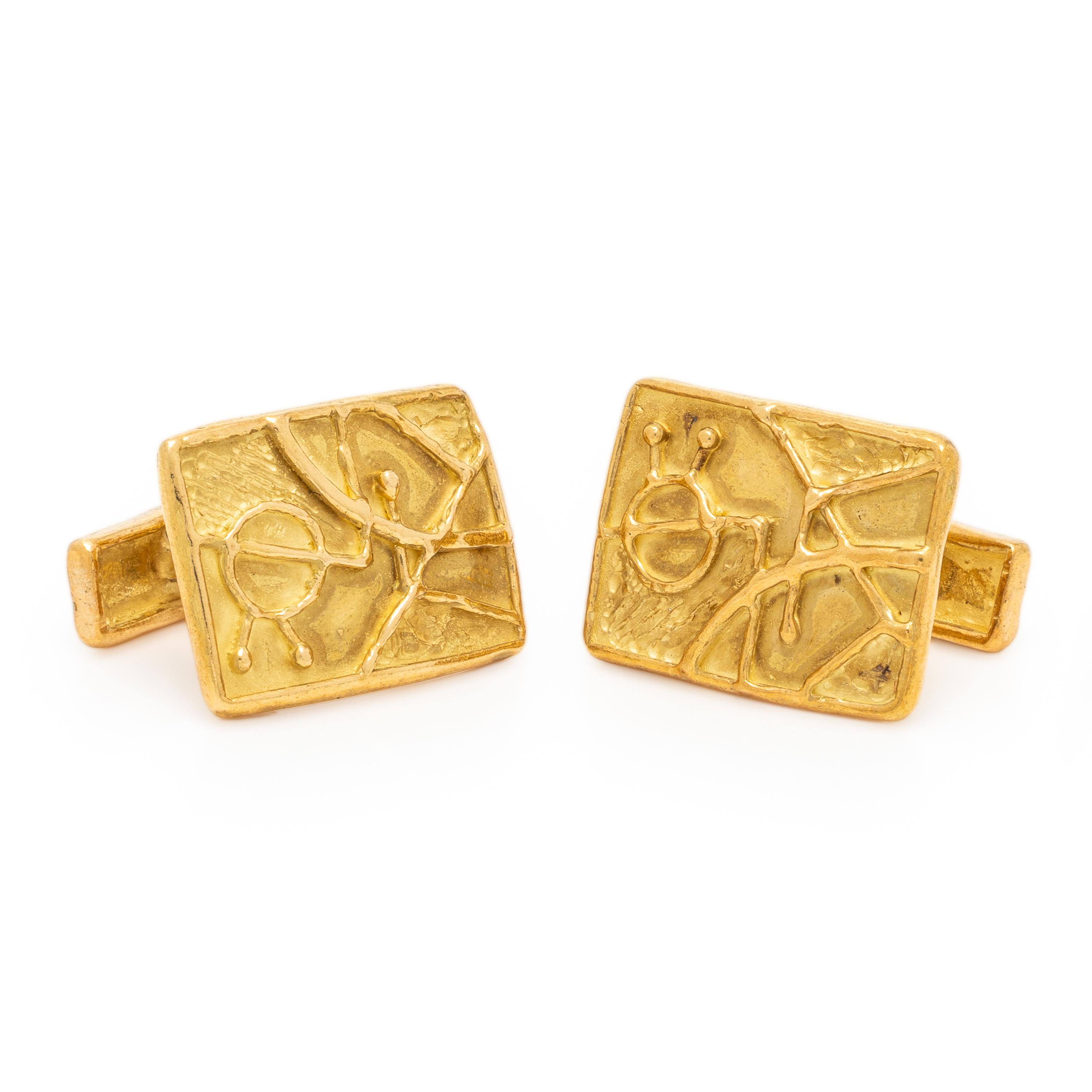 Yellow Gold Cufflinks