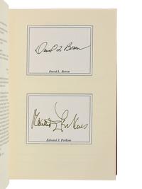 BOREN, David Lyle (b. 1941), and Edward Joseph PERKINS (1928-2020). Preparing America’s Foreign Policy for the 21st Century. Norman, Oklahoma: University of Oklahoma Press, 1999.