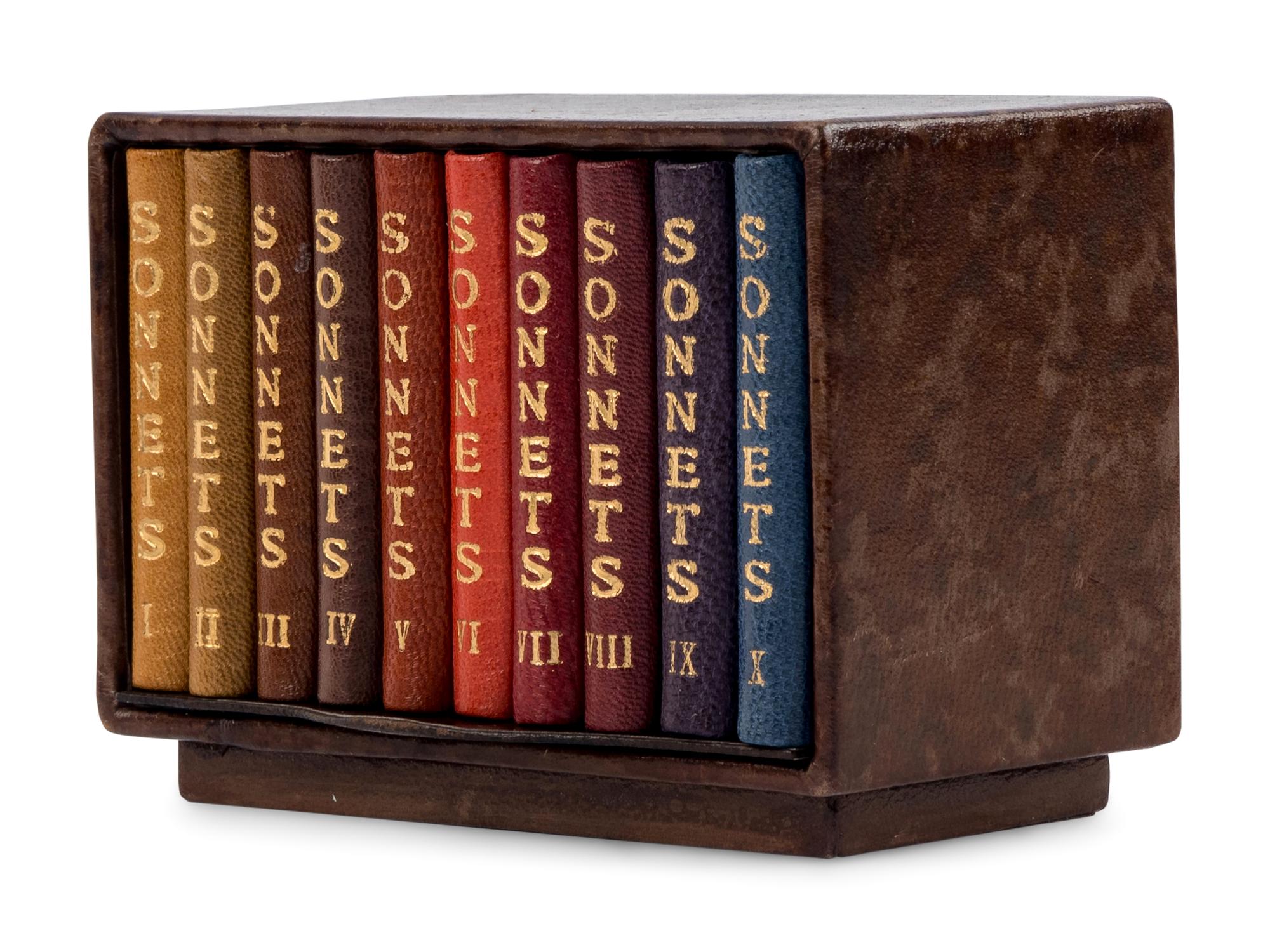 [SOBOTA, Jan (1939-2012) and SOBOTA, Jarmila, binders]. SHAKESPEARE, William (1564-1616). The Sonnets . Loket, Czech Republic: [N.p.], 2002.