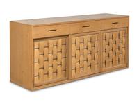 Woven-Front Cabinet, c. 1955 Dunbar, USA
