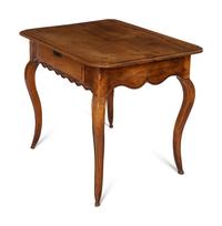 A Louis XV Provincial Walnut One-Drawer Side Table