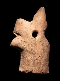 A Greek Terracotta with Harpocrates Riding a Horse