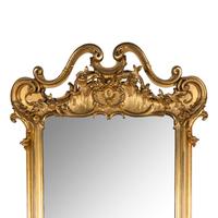 A Continental Style Giltwood Mirror