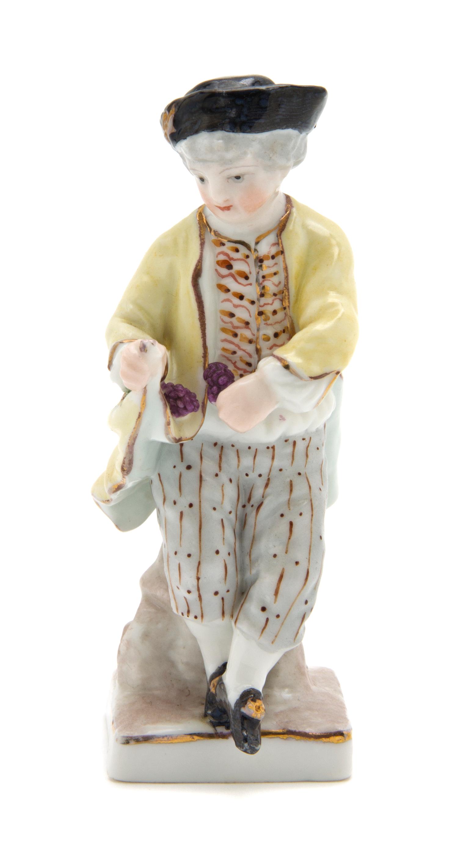 A Meissen Porcelain Figure, Height 4 1/2 inches.