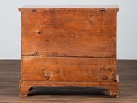 A Shaker Red-Stained Pine One-Drawer Blanket Chest