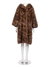 J. Mendel Gold-Tipped Russian Sable Hooded Coat