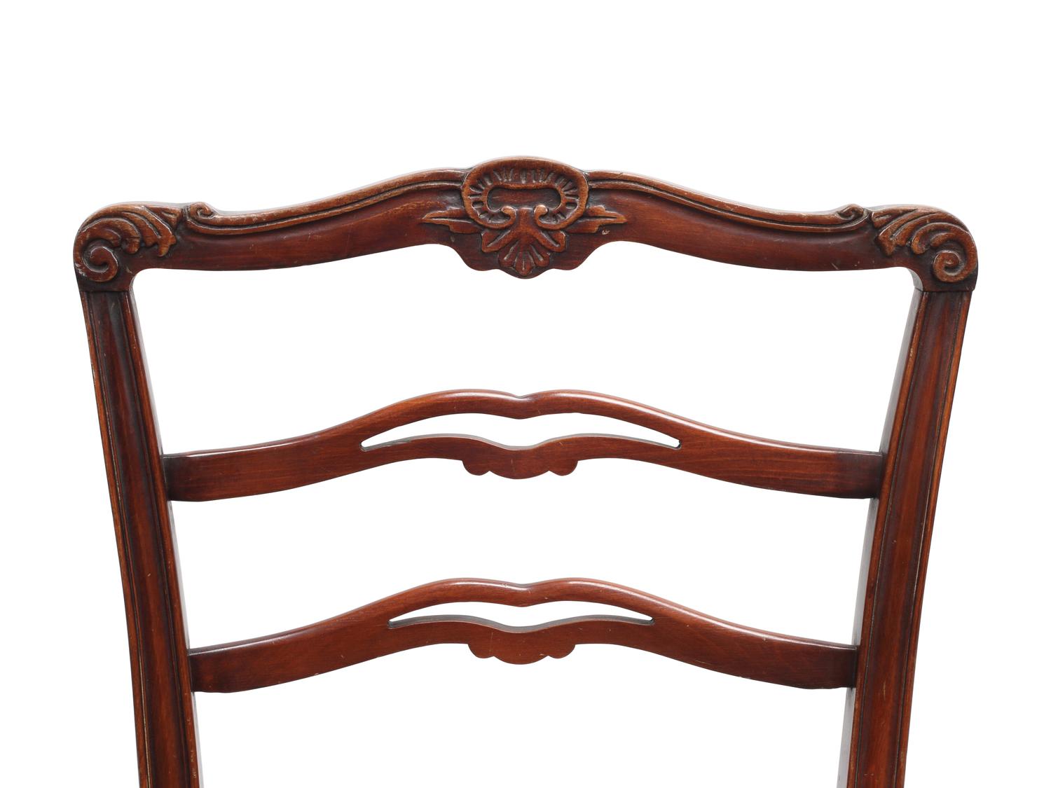 A Set of Six English Mahogany Dining Chairs