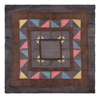 Art Deco Printed Silk and Metallic Thread Shawl, 1920s