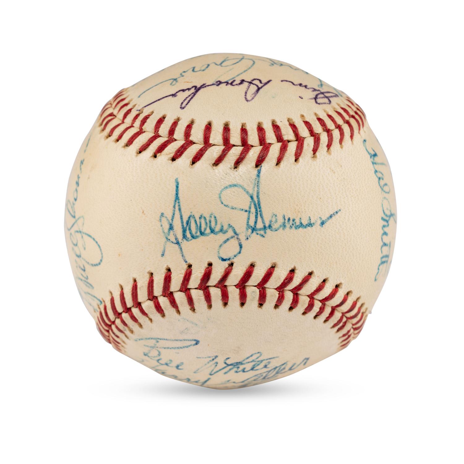 A 1960 St. Louis Cardinals Team Signed Autograph Baseball (Beckett Authentication Services)