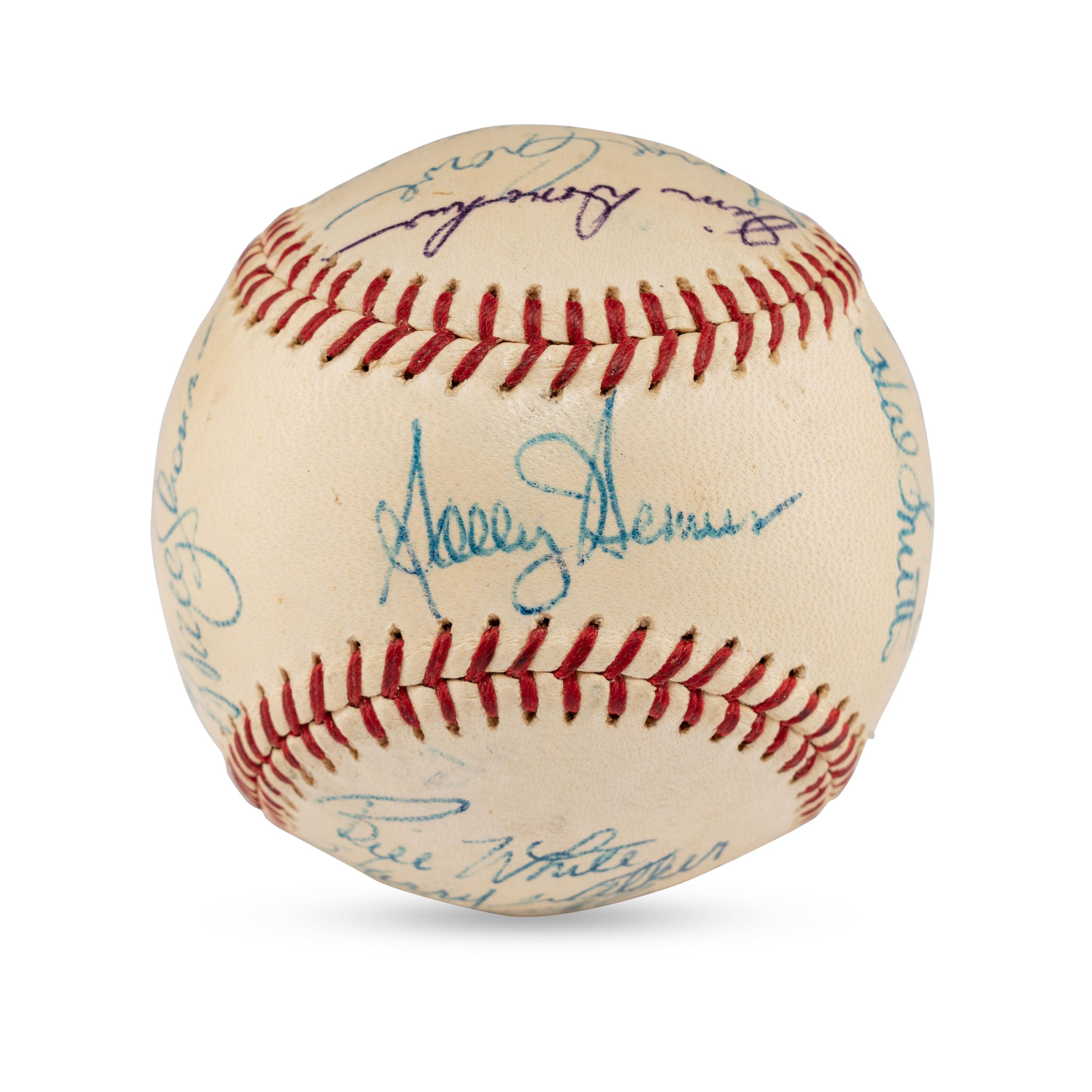A 1960 St. Louis Cardinals Team Signed Autograph Baseball (Beckett Authentication Services)