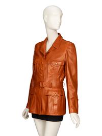 Chanel, Cognac Leather Safari Jacket