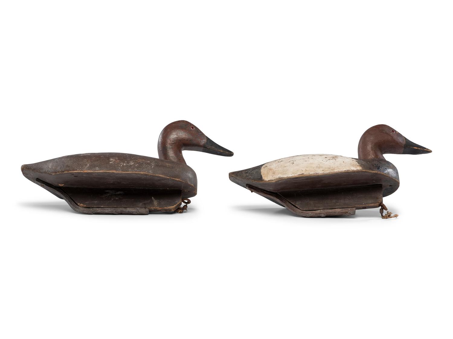 Four Carved and Painted Wood Duck Decoys