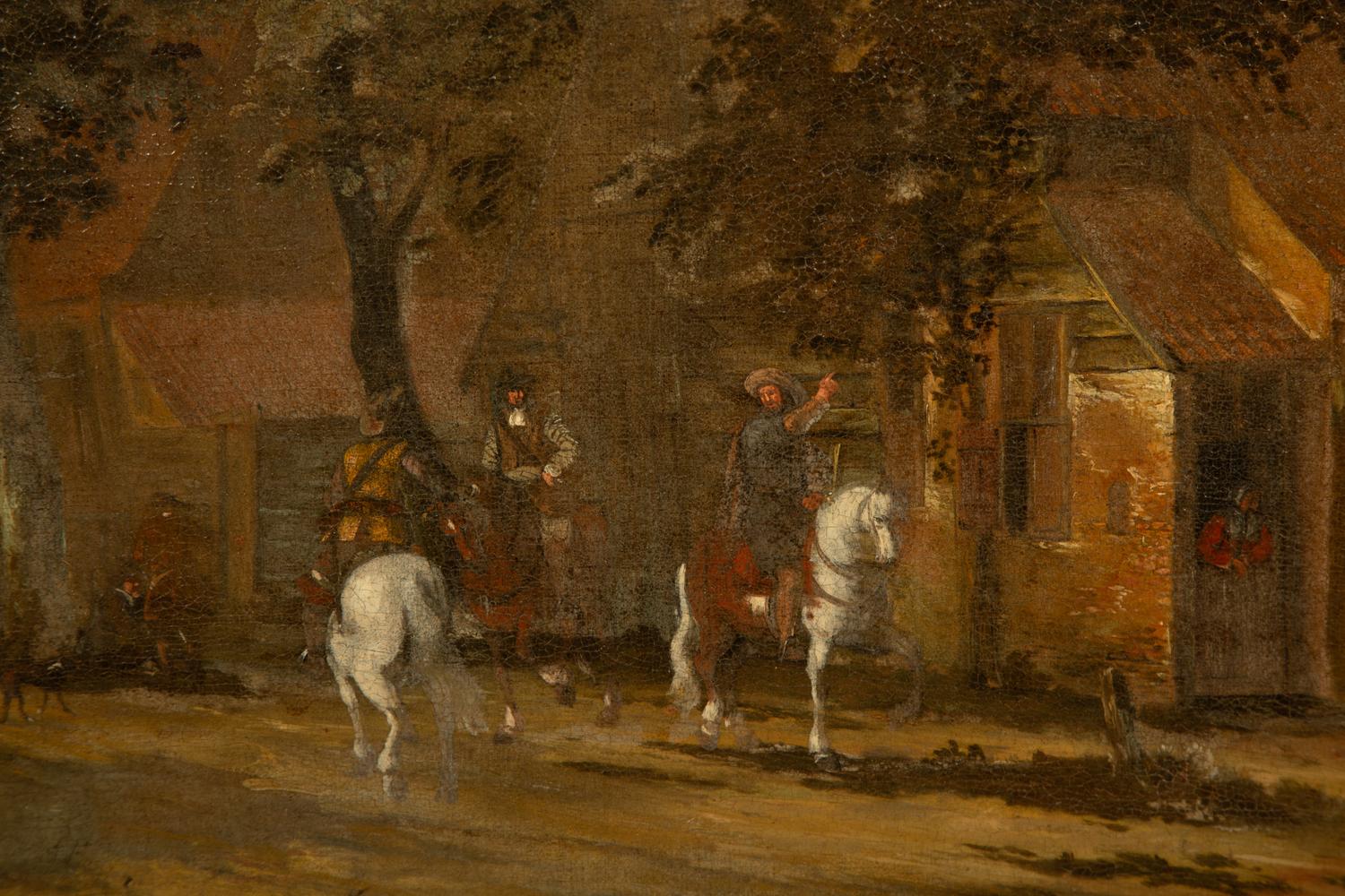 Travelers Halting at an Inn