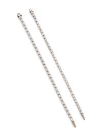 PAIR OF DIAMOND BRACELETS