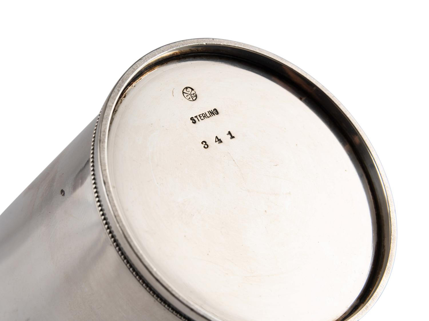 Six American Silver Julep Cups