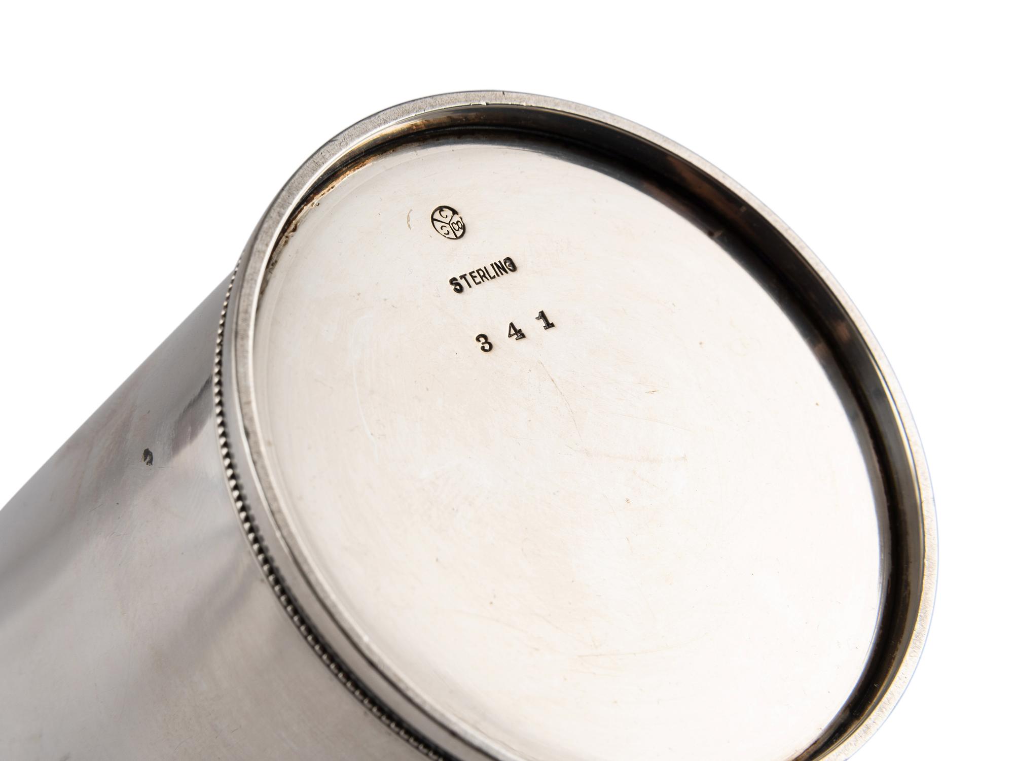 Six American Silver Julep Cups