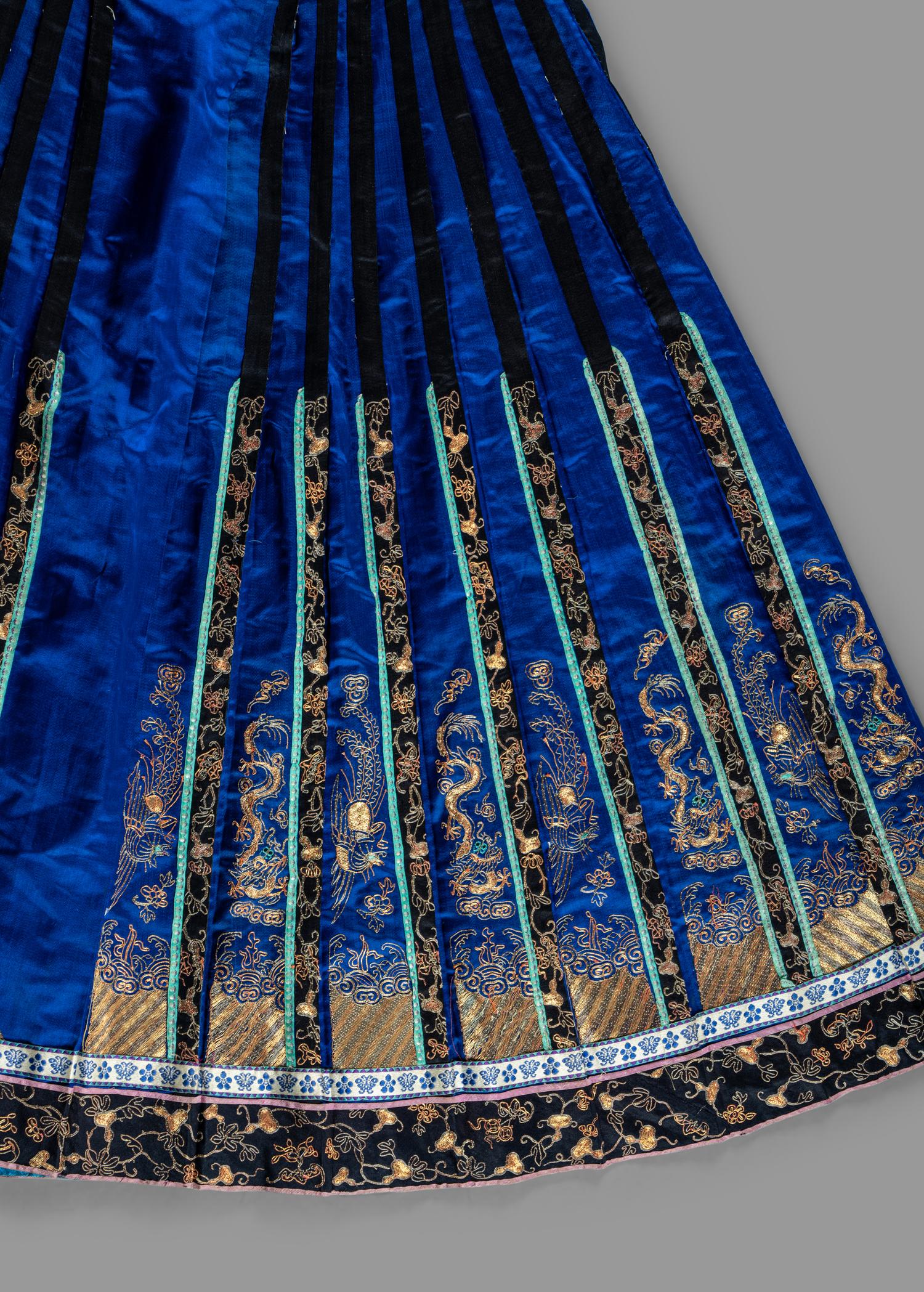 Three Chinese Silk Embroidered Articles