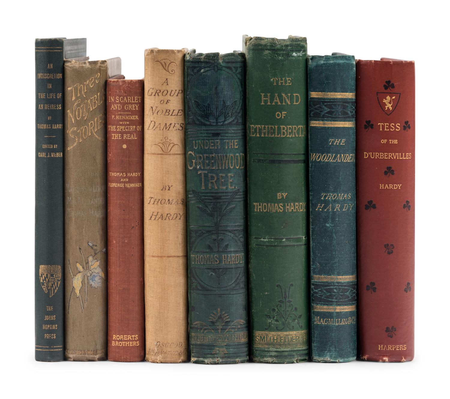 HARDY, Thomas (1840-1928). A group of 13 FIRST EDITIONS, including: