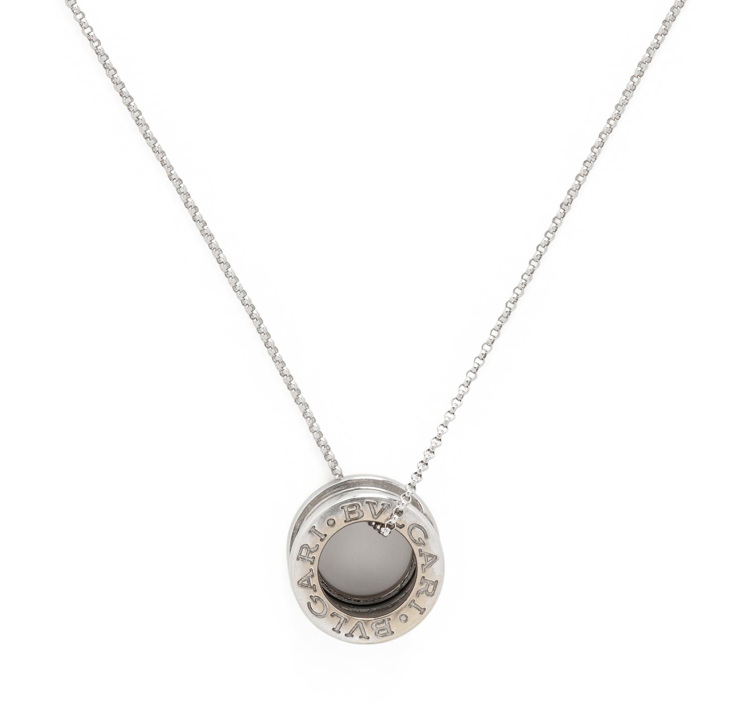 BULGARI, WHITE GOLD 'B-ZERO' PENDANT NECKLACE