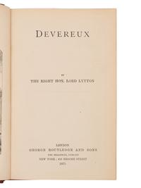 A Set of Eight Leather Bindings of Works by Edward Bulwer-Lytton