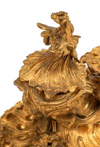 A Louis XV Style Gilt Bronze Inkwell
