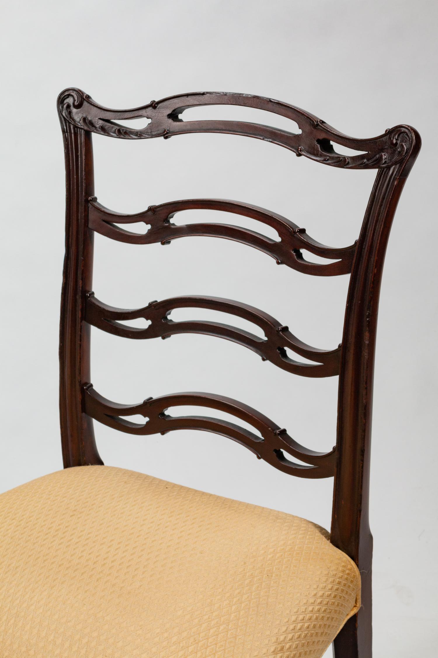 A Set of Ten George III Mahogany Dining Chairs