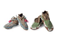 Sioux Beaded Hide Moccasins
