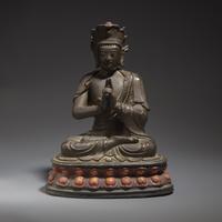 A Chinese Bronze Figure of a Seated Buddha, Ming Dynasty — 明 銅坐佛