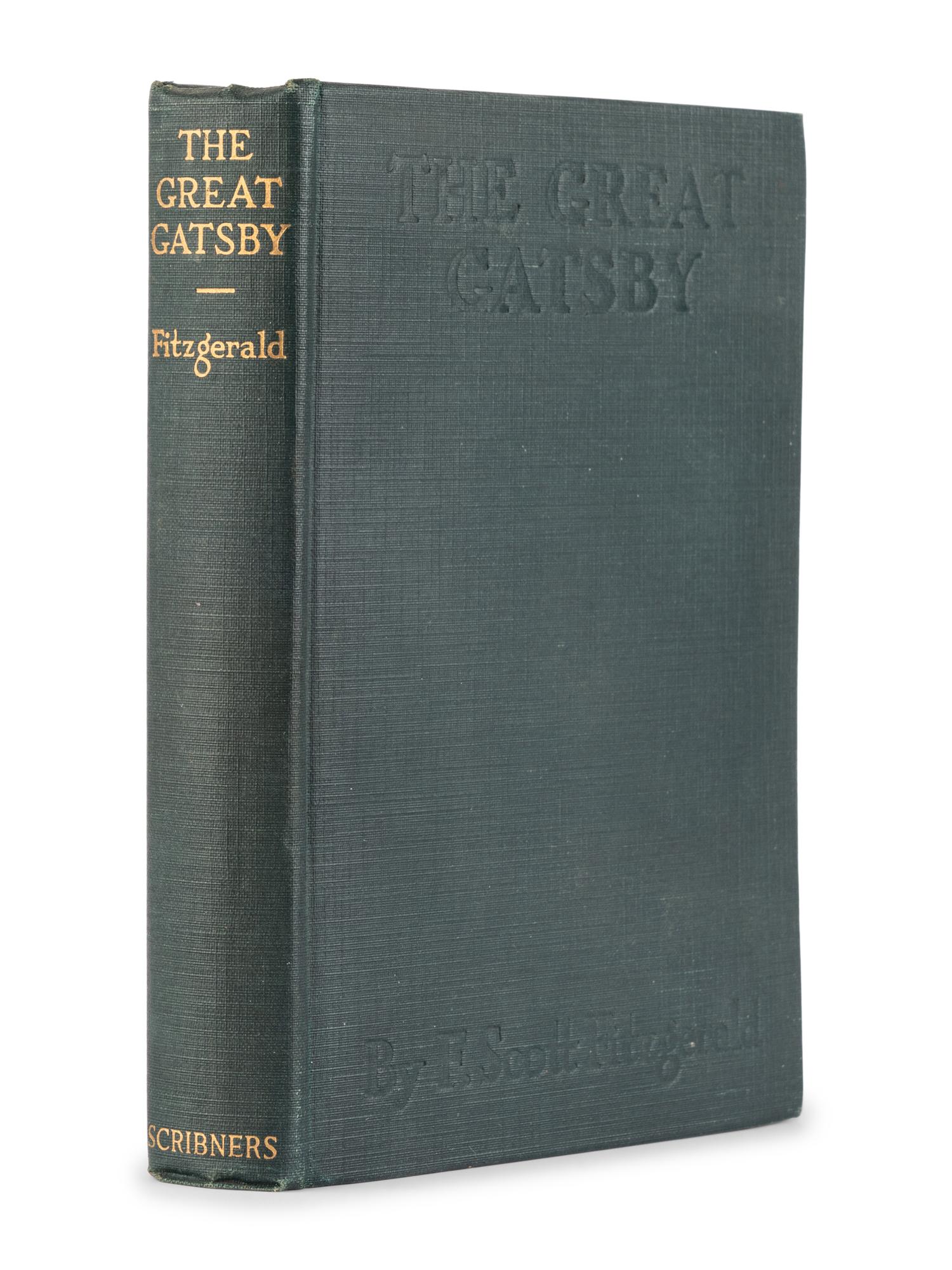 FITZGERALD, F. Scott (1896-1940). The Great Gatsby. New York: Charles Scribner's Sons, 1925.