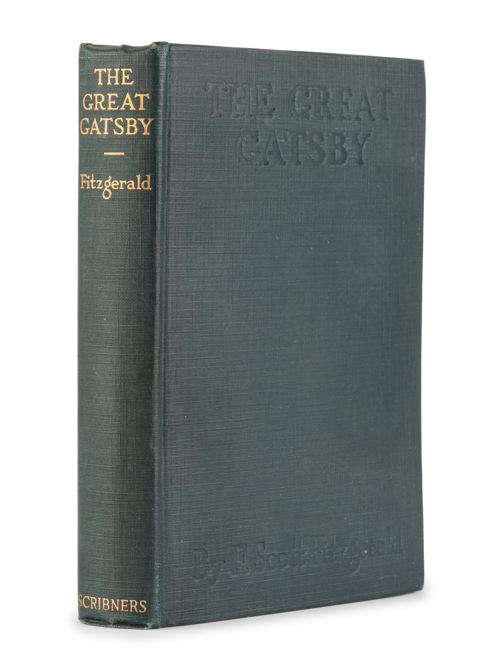 FITZGERALD, F. Scott (1896-1940). The Great Gatsby. New York: Charles Scribner's Sons, 1925.