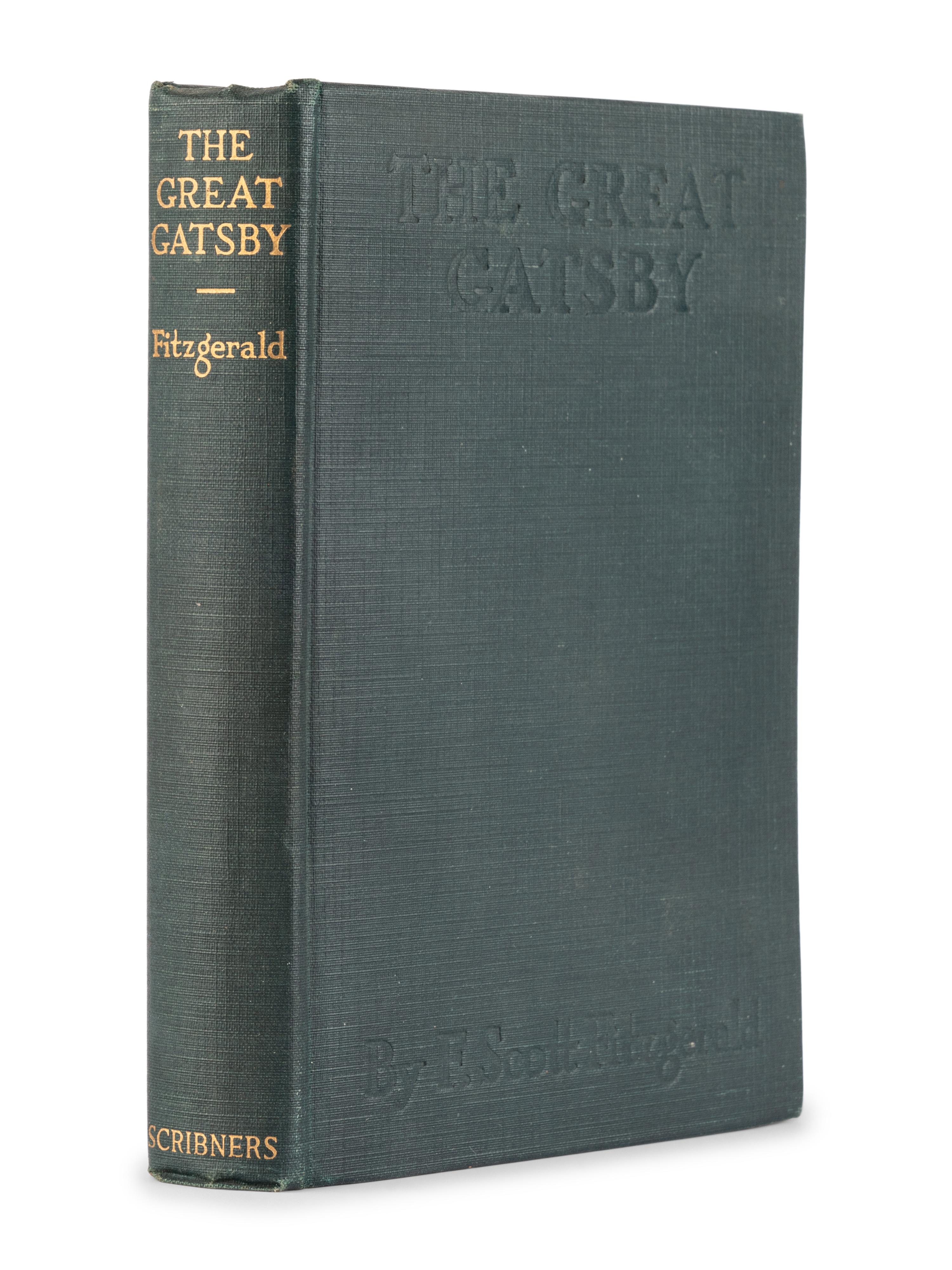 FITZGERALD, F. Scott (1896-1940). The Great Gatsby. New York: Charles Scribner's Sons, 1925.