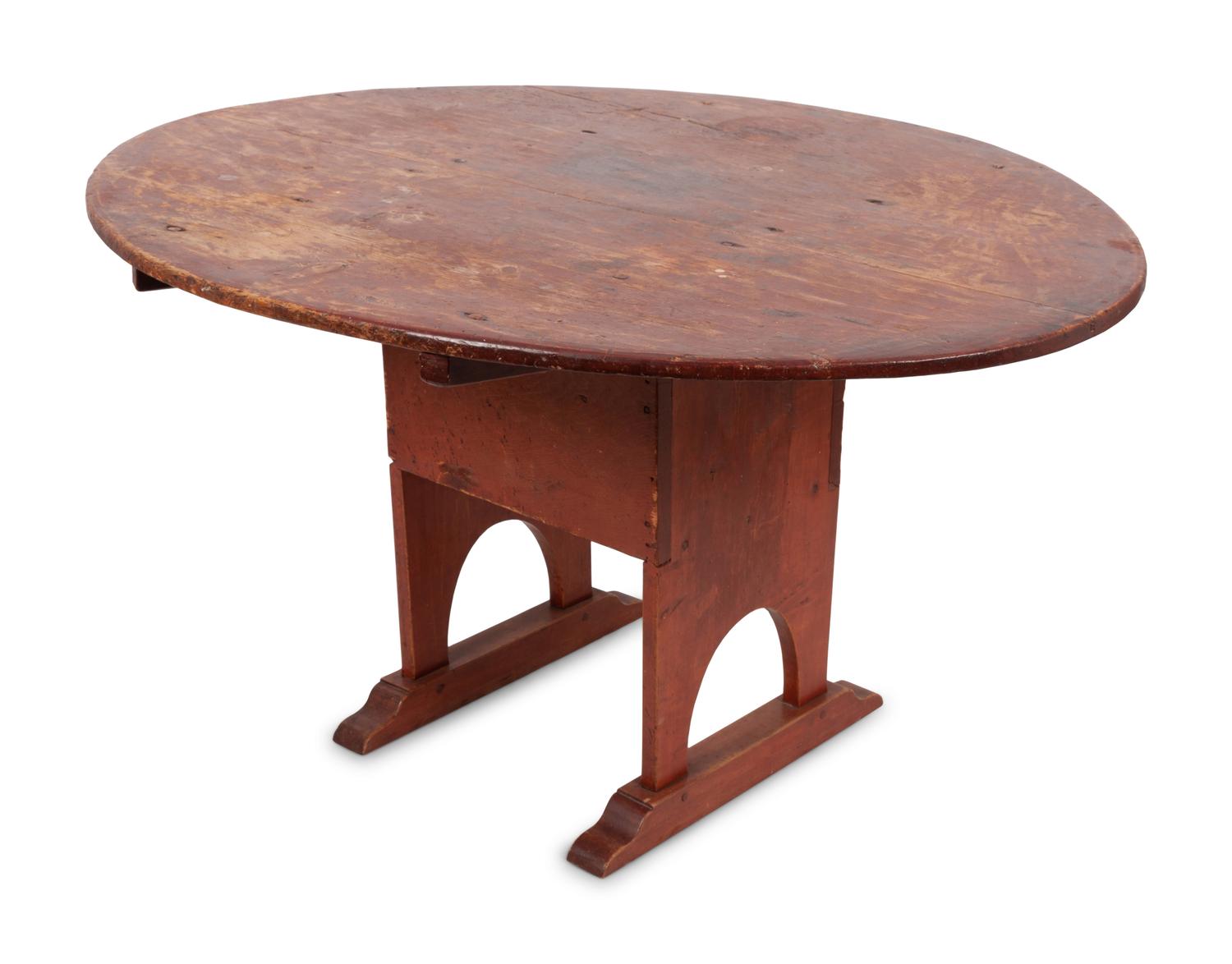 A Country Pine Top Hutch Table