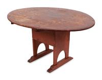 A Country Pine Top Hutch Table