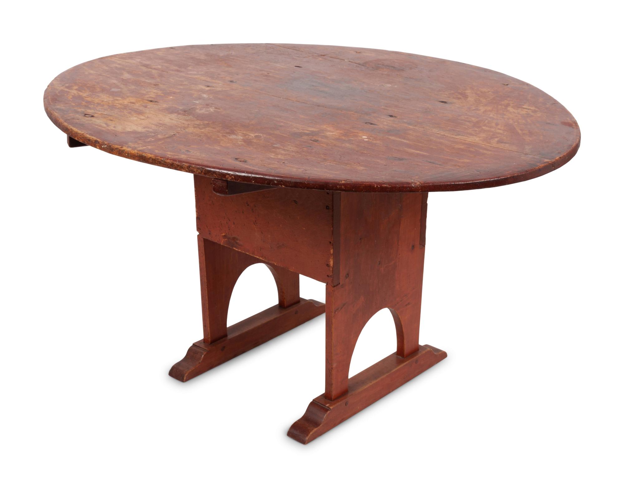 A Country Pine Top Hutch Table