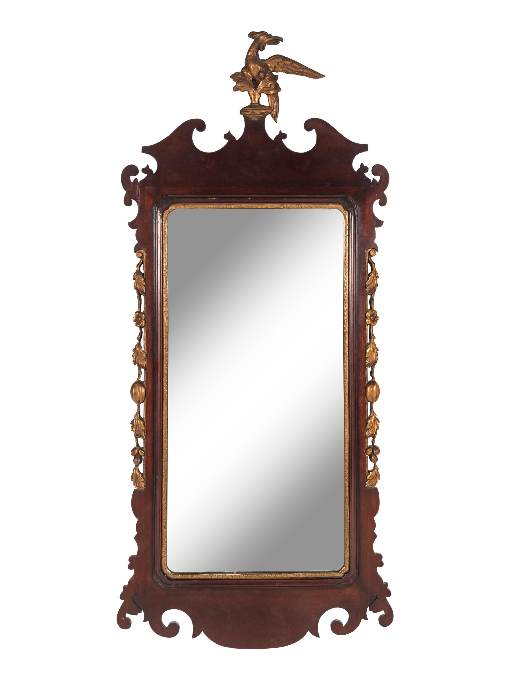 A Chippendale Mahogany Mirror