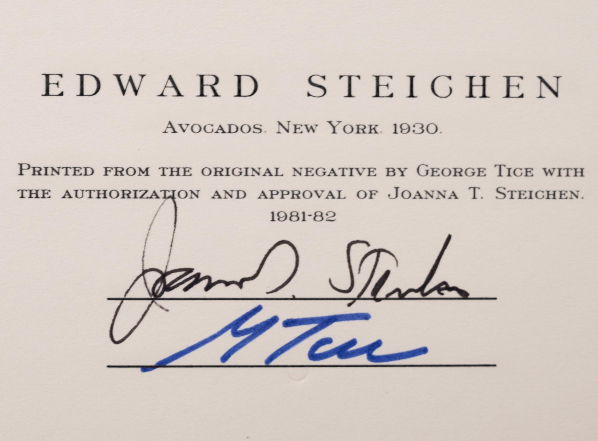 A group of five photographs (from Twenty-Five Photographs printed by George Tice with labels signed by George Tice and Joanna Steichen)