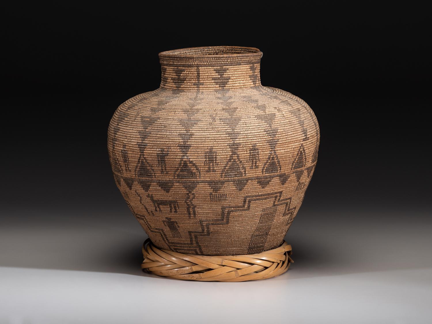 Apache Figural Basketry Olla