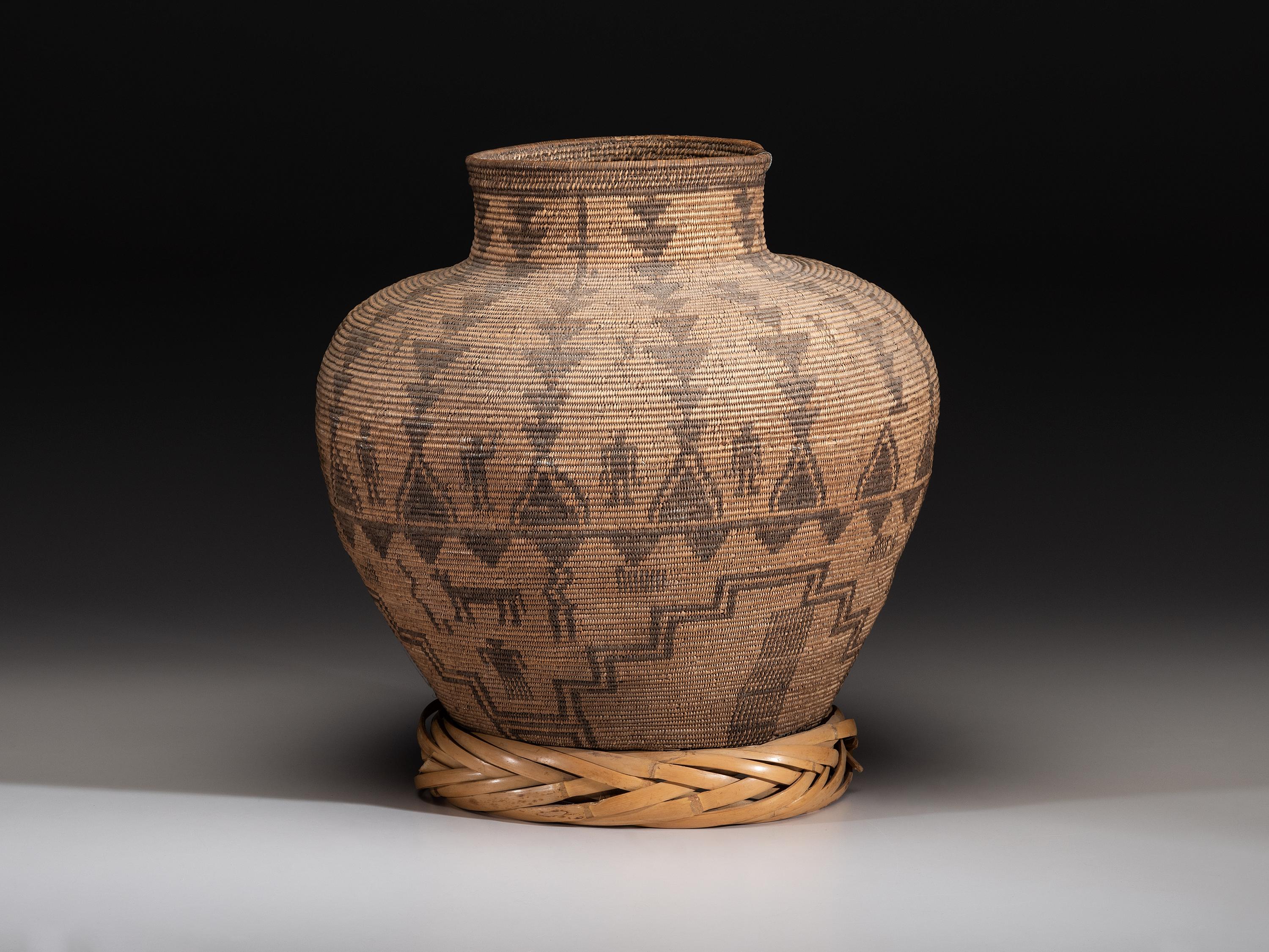 Apache Figural Basketry Olla