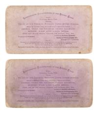 [NATIVE AMERICANS]. MUYBRIDGE, Eadweard (1830-1904), photographer. A group of 2 stereoviews from the "Modoc War" series. San Francisco, CA: Bradley & Rulofson.
