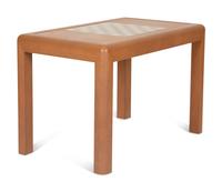 A Karl Springer Style Lizard Skin Wrapped Game Table — 20th Century