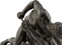 A Grand Tour Bronze Figural Group of The Wrestlers